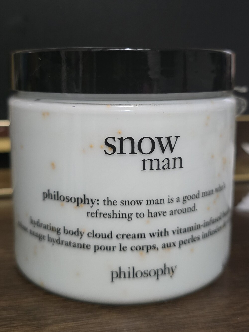 Philosophy Snow Man Hydrating Body Cloud Cream - White with Black Lid